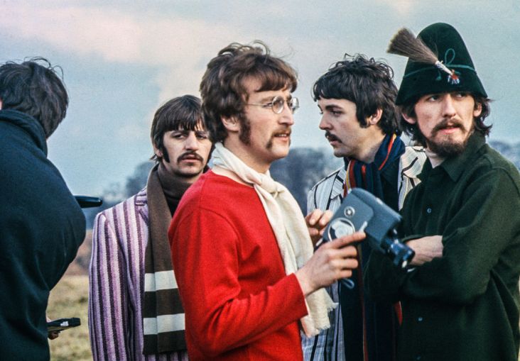 The Beatles, 1967 © Jane Bown Estate. This previously unseen photograph of The Beatles in Knole Park, Sevenoaks was taken during the filming of a promo for Penny Lane. Jane came across the band in the park by chance as she walked her dog. She returned to the house to get a camera but only had colour cibachrome film. Although these photographs were never officially published by The Observer colour magazine, they were kept on file in case they were ever required.
