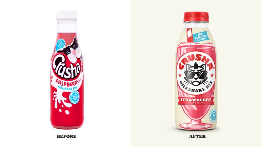 Crusha's new identity is a mashup of American diners, Grease and teenage rebellion