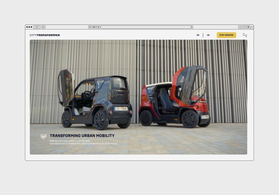 Website for Israeli company with a German manufacturer, [City Transformer](https://www.citytransformer.com/)