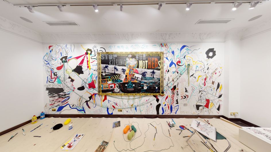 Badimo Ba Kgole by Giggs Kgole at Signature African Art, London, Photo © Mora Ltd