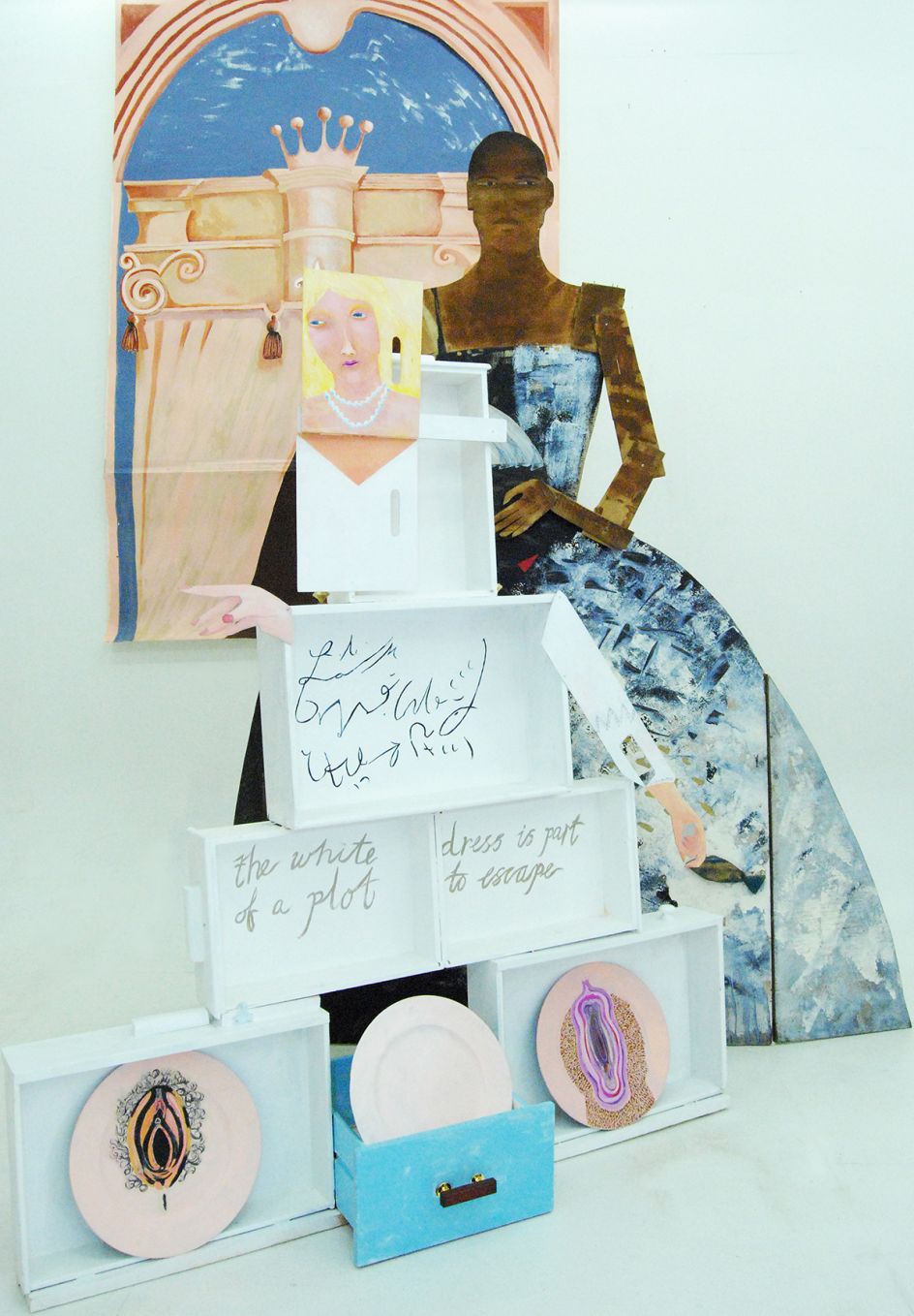 Lubaina Himid, A Fashionable Marriage, 1986. Courtesy the artist and Hollybush Gardens, photo M. Birchall & Teo Lashley Burnley