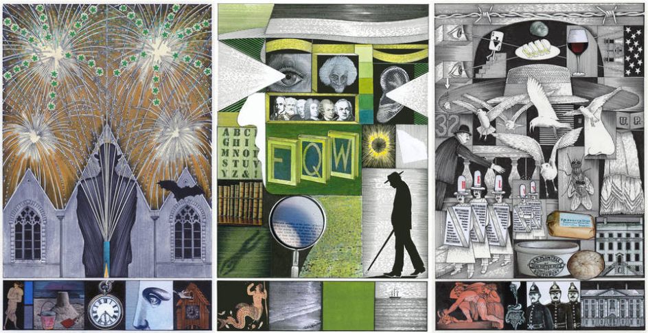 Book Illustration and Moira Gemmill Illustrator of the Year 2018, John Vernon Lord, Ulysses by James Joyce, published by The Folio Society