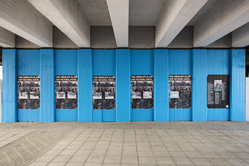 The People’s Plan, 2019, Jessie Brennan (Part of the year-long series Making Space) Commissioned by the Royal Docks Team, a joint initiative by the Mayor of London and the Mayor of Newham. Produced and curated by UP Projects.  Photo by Thierry Bal