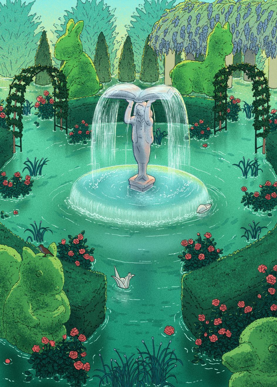 Teachers are diligent gardeners © Xinmei Liu