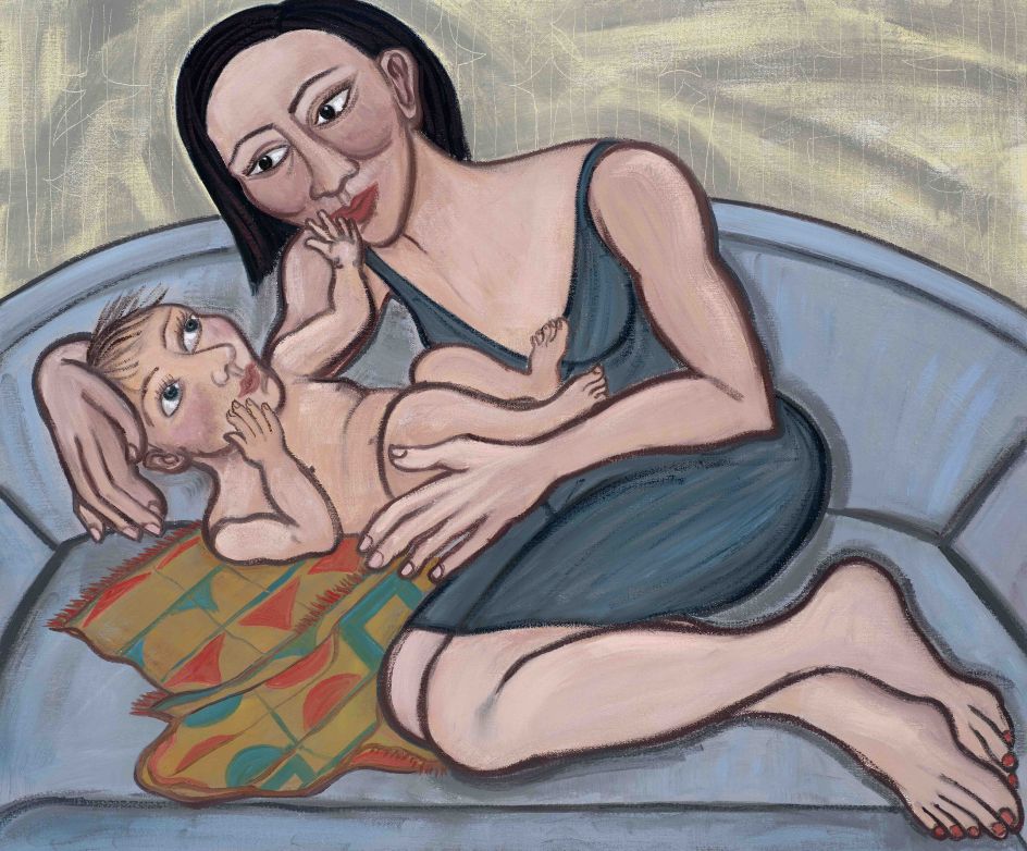 Eileen Cooper, 'Believe', 2019, oil on canvas, 30 × 36 in (76 × 91.5 cm)