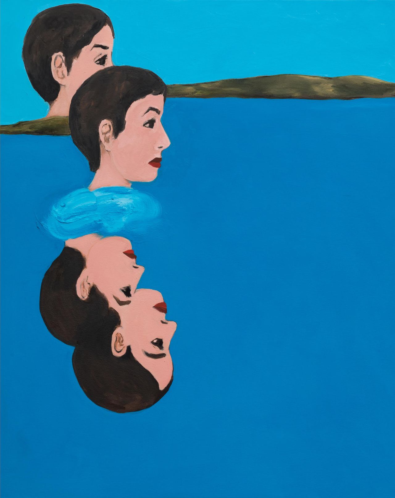 Becky Kolsrud, ‘Allegorical Nude (Double Reflection)’, 2018, Oil on canvas, 101.6 x 81.3cm (40 x 32in)