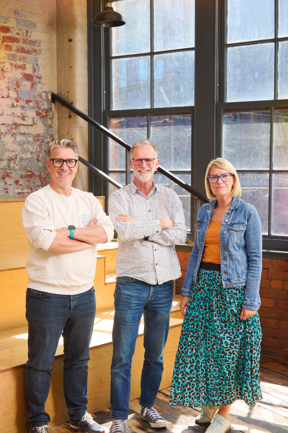 Richard Taylor, Tim Perkins and Abi Taylor of Brandon