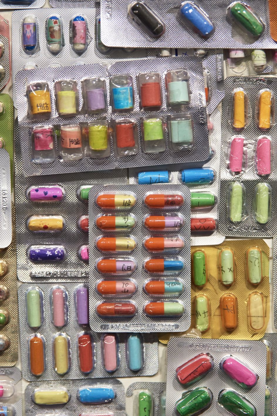 Wishing Capsules (Detail) by Zhang Yanzi at Surgeons’ Hall Museums. Credit: John McKenzie and Galerie Ora-Ora