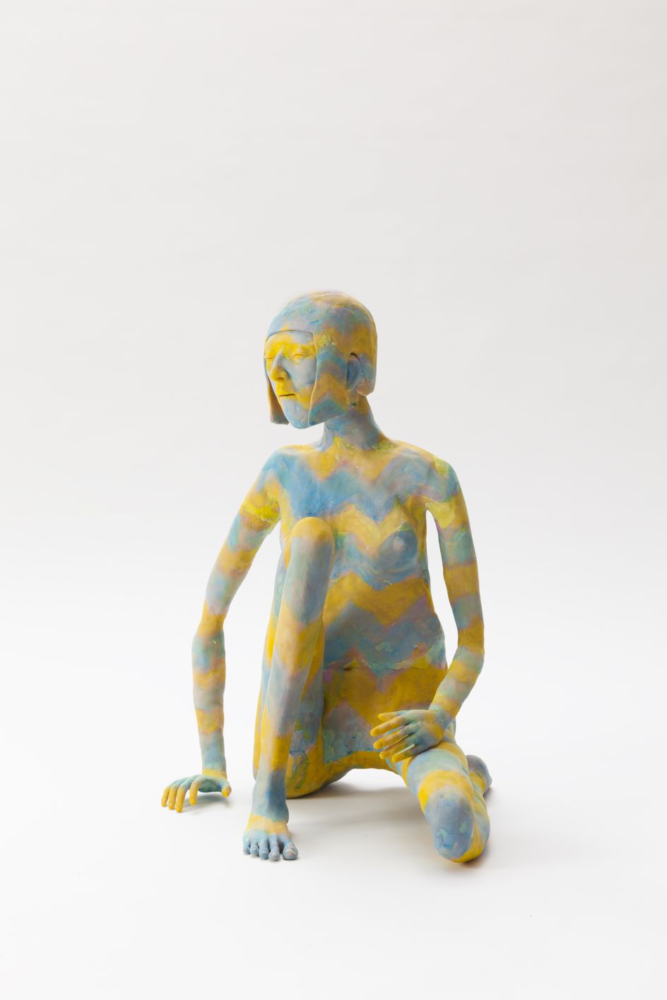 Francis Upritchard, Marianne (2016), Steel and Foil Armature, Paint, Modelling Material and Papier MAche, 50x40x35cm