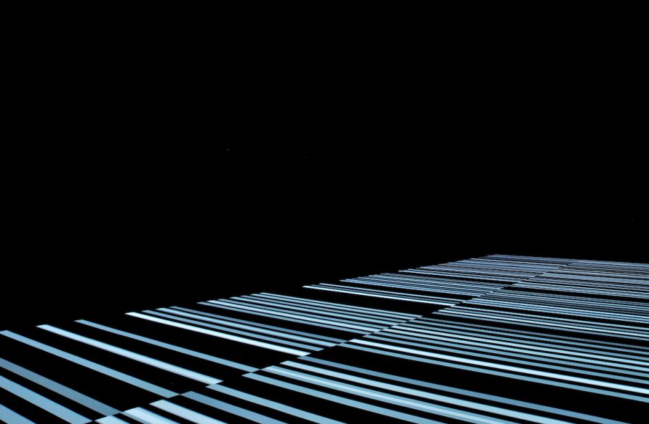 Ryoji Ikeda, Test Pattern [No.12] Store X The VInyl Factory Commission. Photo. Rosella Degori