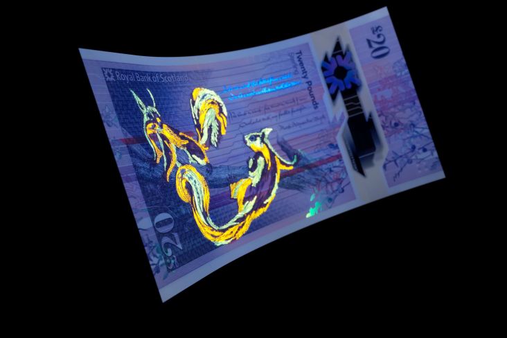 Royal Bank of Scotland’s £20 bank note © De La Rue 2020