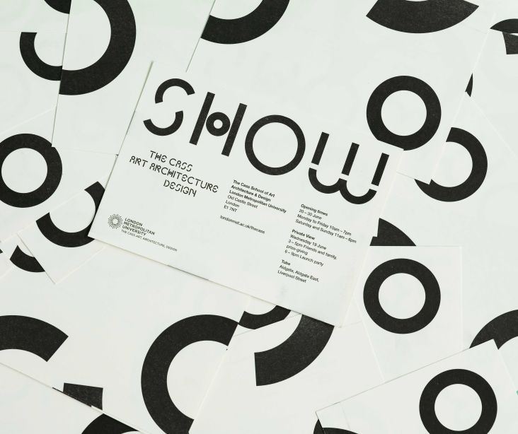 Cass degree show visual identity