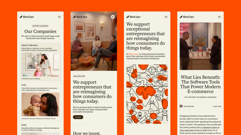Hex's new identity for Black Jays is inspired by the 'subtle chaos' of family life