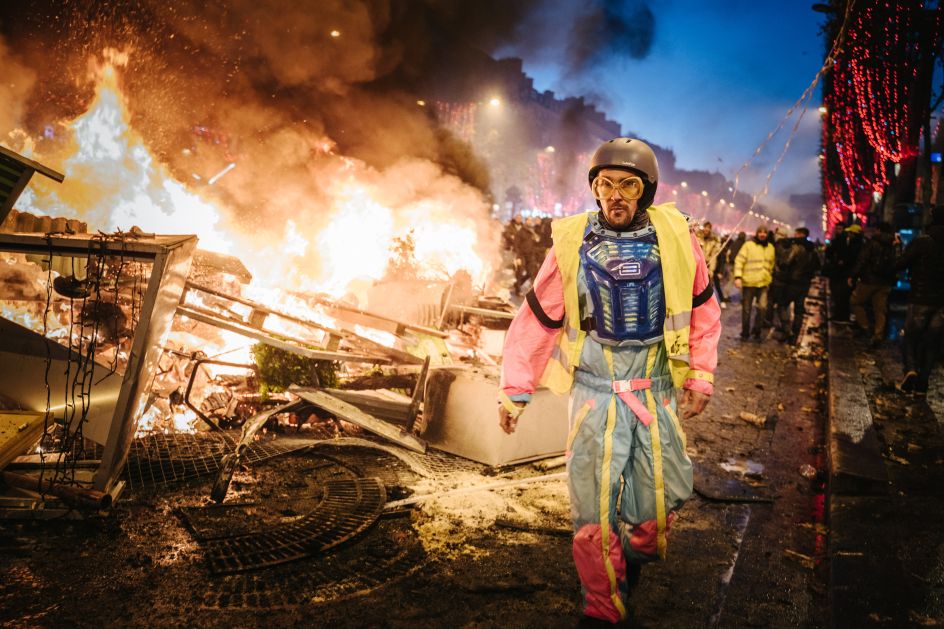 Yellow Vest Protestor by Arnaud Guillard. © Arnaud Guillard, France, Shortlist, Open, Street Photography (Open competition), 2019 Sony World Photography Awards