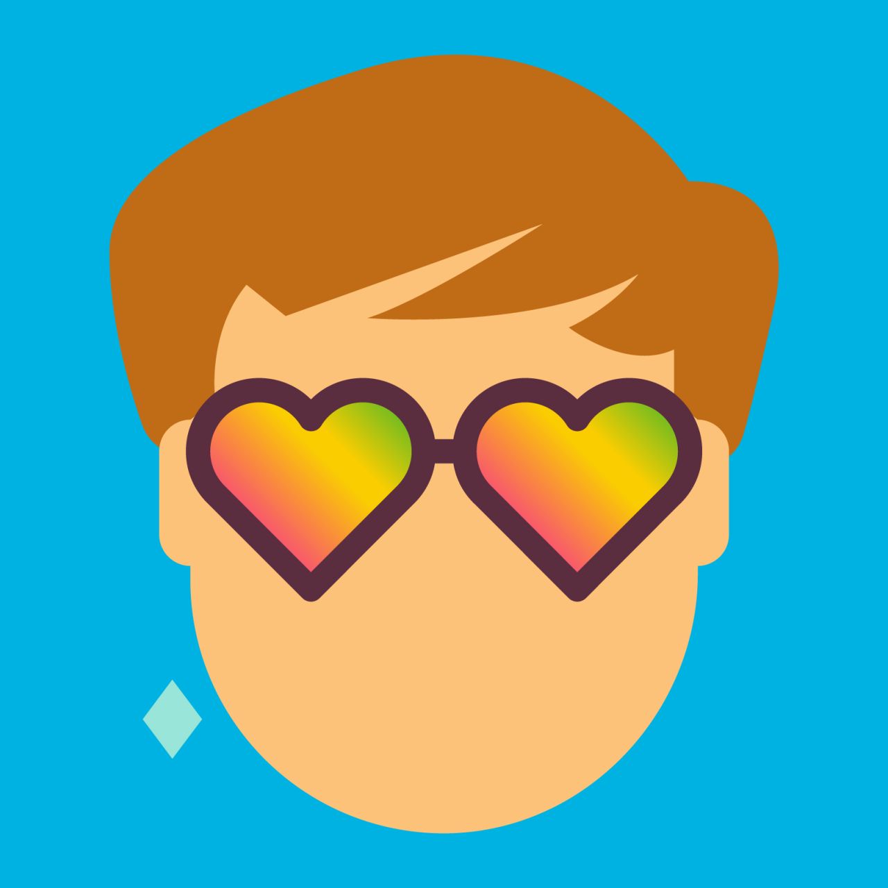 This illustration by Ben the Illustrator is being used as the new Elton John emoji. Courtesy of Ben the Illustrator/Pan Macmillan