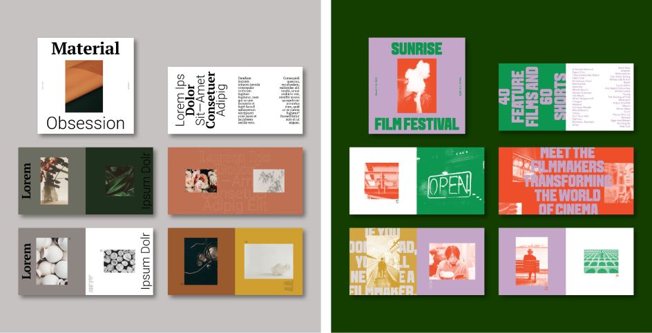 Modern Design Lookbook Layout