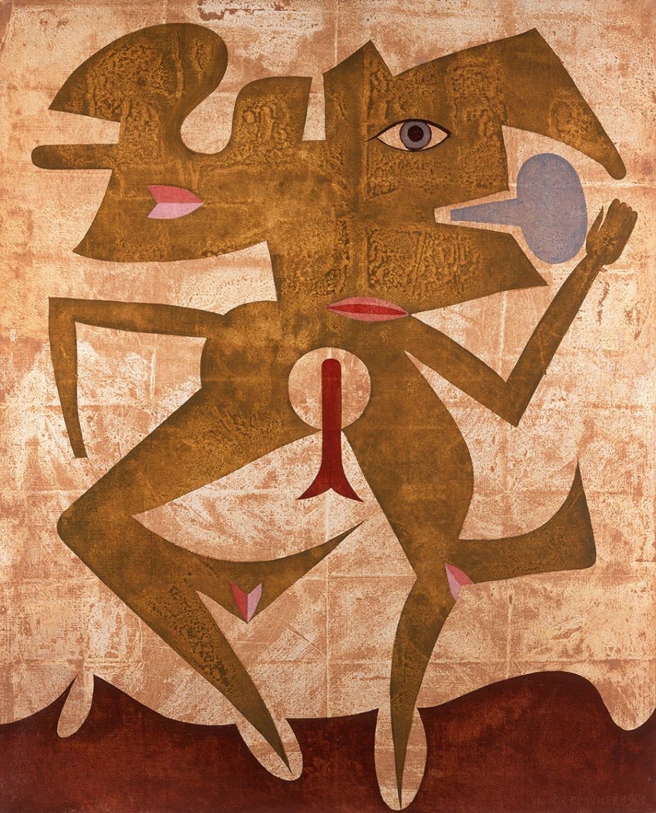 Victor Brauner, Esprit minéral, 1961, Oil on canvas, 100 x 81 cm, Courtesy Olivier Malingue Gallery
