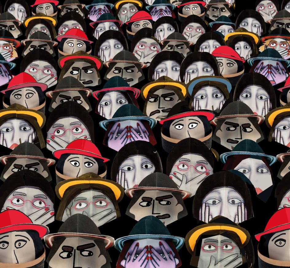 A Paper Audience, printed fabric © Sylvia Libedinsky