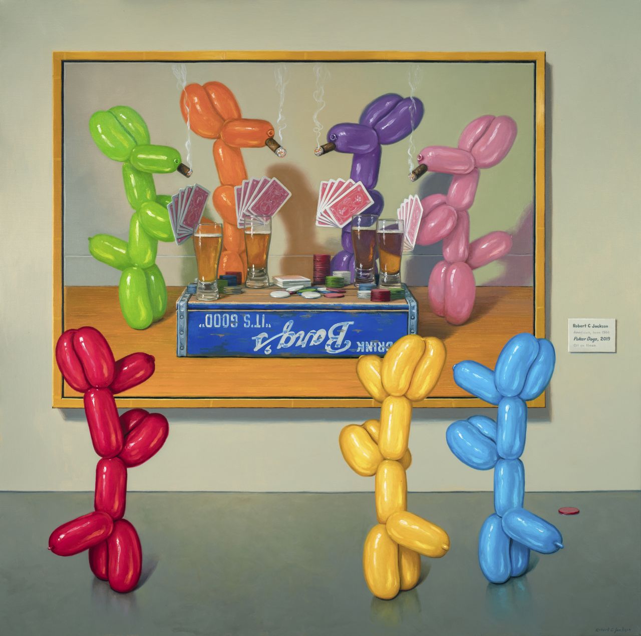 Poker Dogs, 2019 © Robert C. Jackson. All images courtesy of the artist and gallery