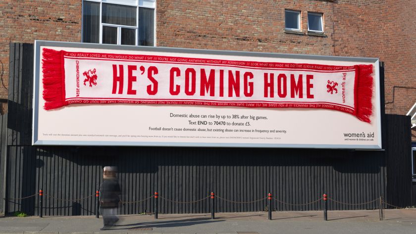 He's Coming Home: New campaign tackles domestic abuse amid football fever