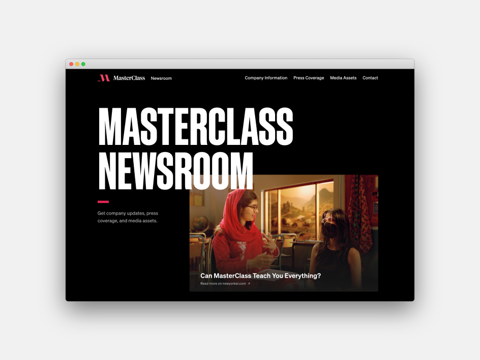 Education – Masterclass Newsroom