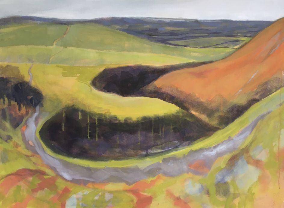 Wendy Brooke-Smith, Ridgeway_ Look How Far We've Come, 2017, acrylic on canvas, 76 x 91cm