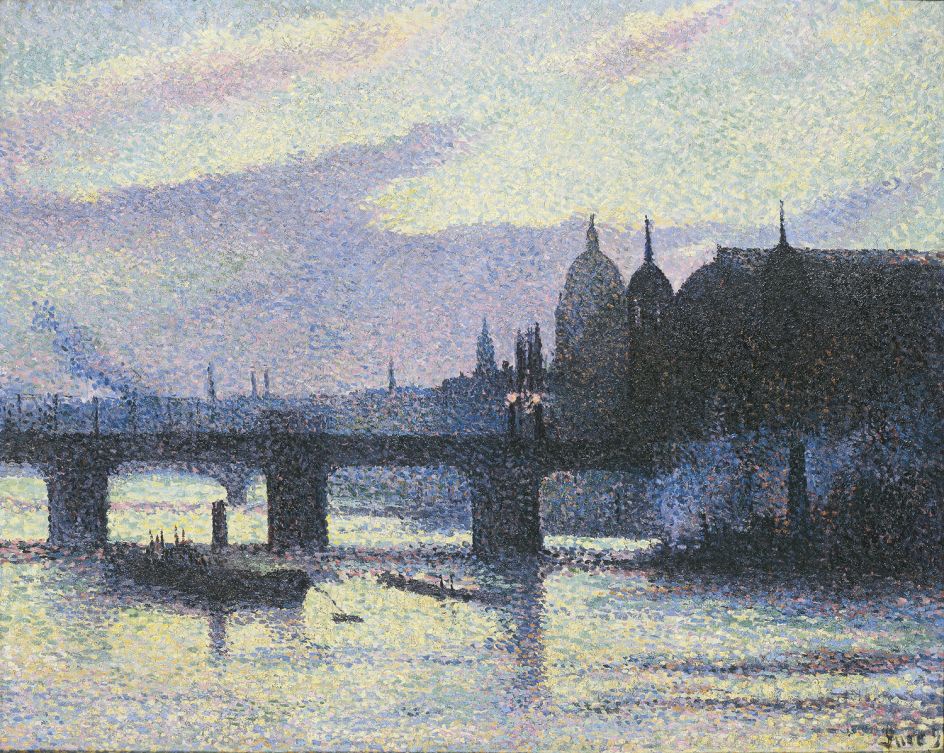 Maximilien Luce View of London (Cannon Street) (Vue de Londres [Cannon Street]) 1893 | ©Maximilien Luce, VEGAP, Bilbao, 2017