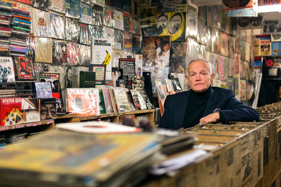 Tim Derbyshire – On The Beat record shop, Tottenham Court Road, London