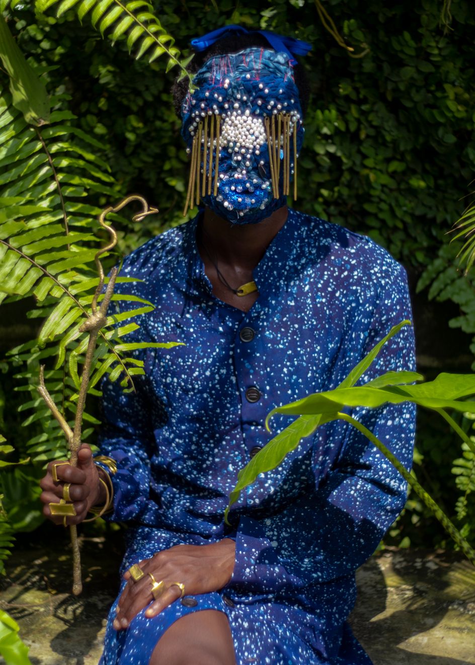Aso Lànkí, Kí Ató Ki Ènìyàn (‘We greet dress before we greet its wearer’) collection, Lagos, Nigeria, 2021. Lagos Space Programme. Photo: © Kadara Enyesai