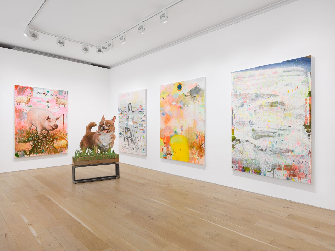 Installation view, Tursic & Mille: Strange Days, Galerie Max Hetzler, London, 22 June - 7 August 2021 © Tursic & Mille. Courtesy the artists and Galerie Max Hetzler Berlin | Paris | London. Photo: Jack Hems