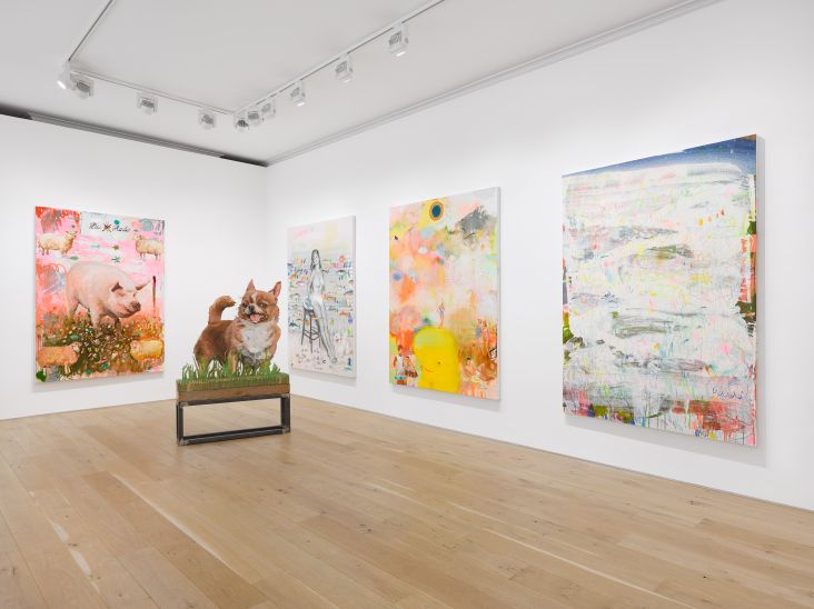 Installation view, Tursic & Mille: Strange Days, Galerie Max Hetzler, London, 22 June - 7 August 2021 © Tursic & Mille. Courtesy the artists and Galerie Max Hetzler Berlin | Paris | London. Photo: Jack Hems