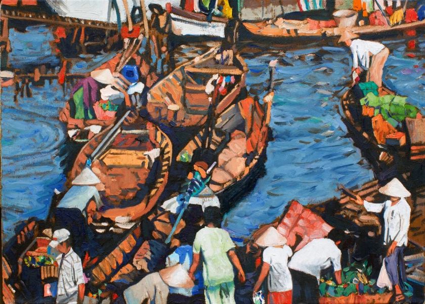 Cesar Mammadov's water paintings capture the poetry and beauty of everyday life