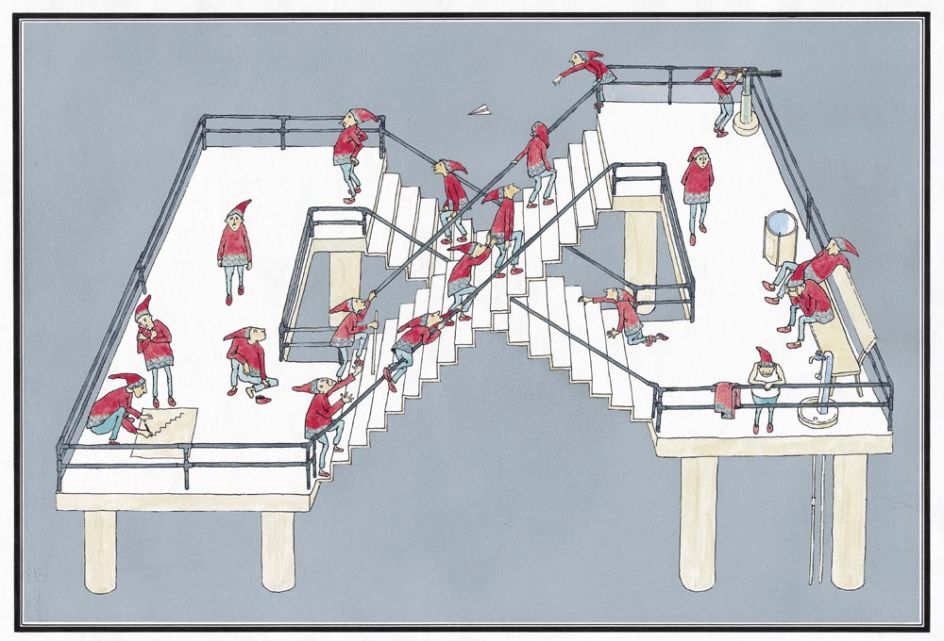 Illustration from Fushigi na e (lit.'Mysterious Pictures') (Courtesy of Anno Art Museum, Tsuwano)