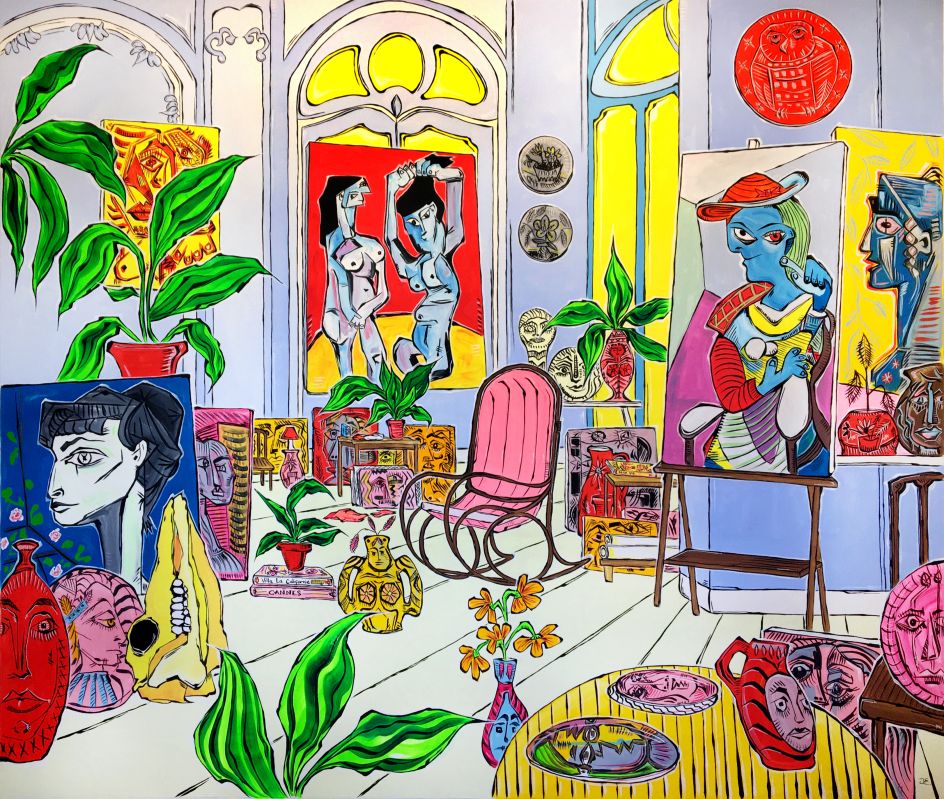 Skate graphics and bands also influence his work