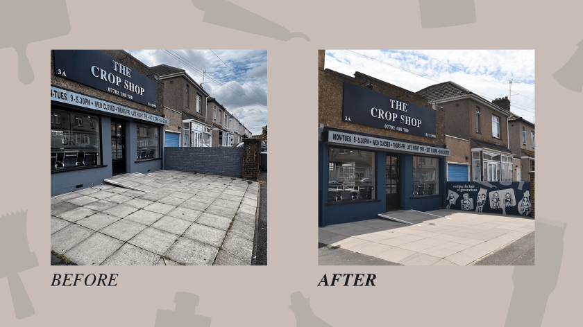 Chloe Norman celebrates three generations of customers of The Crop Shop in a new mural
