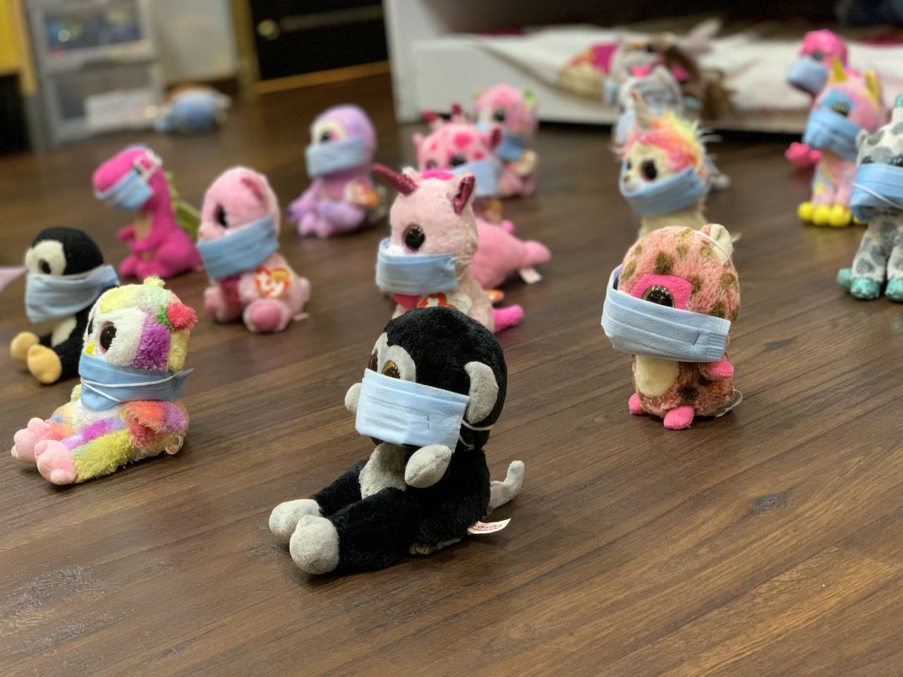 TY Toy Collection with IV drips and masks. Submitted by Fei Victor Lim, Singapore © The Play Observatory