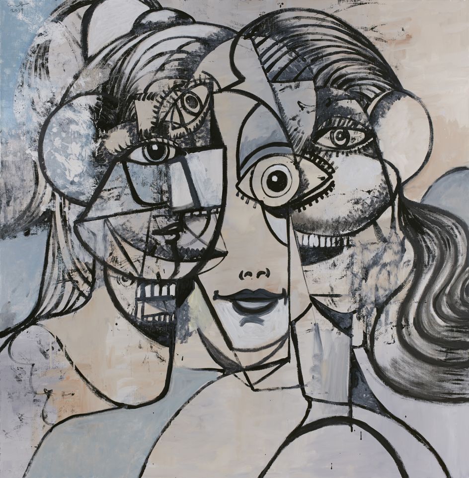 © George Condo Linear Portrait 1 2019