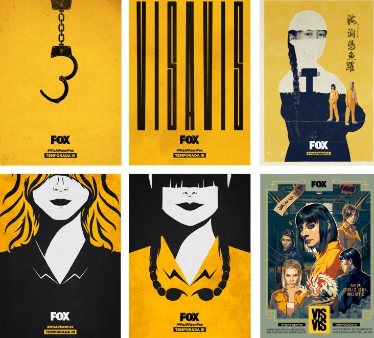 Vis a Vis Season 3 Posters Campaign by Fox Networks Group Spain. Winner in the Graphics and Visual Communication Design Category, 2018-2019.