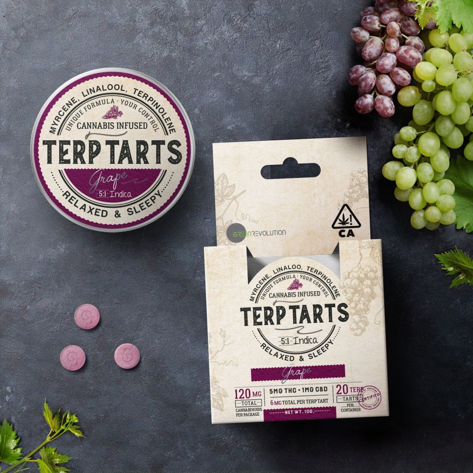 Secret Tarts Cannabis Infused Pills by Garryveda Design Bureau. Winner in the Packaging Design Category, 2019-2020.