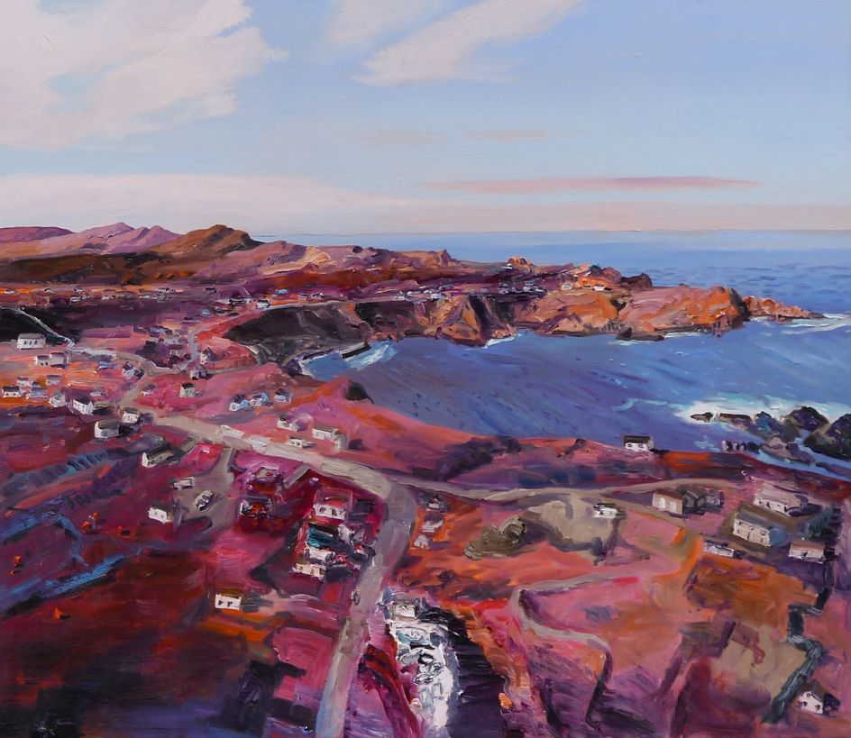 Grates Cove, Conception Bay, 2018, oil on linen, 40 x 46 in.