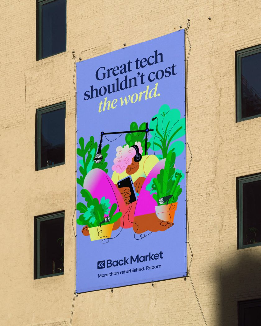 Visual identity for refurb site Back Market channels its passion for change