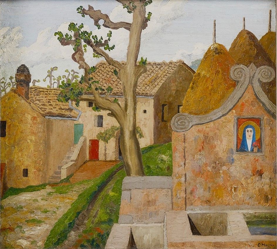 Italian Hill Town 1922, Northern Italy 211⁄2 x 231⁄2 in (55 x 60 cm) Oil on canvas ©Philip Mould & Company Previously in the collection of David Bowie.