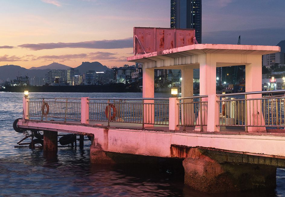 © Romain Jacquet-Lagréze, Glowing Pier, Hong Kong 2020, Courtesy of Blue Lotus Gallery
