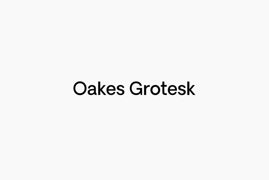 Oakes Grotesk, created by Studio Few