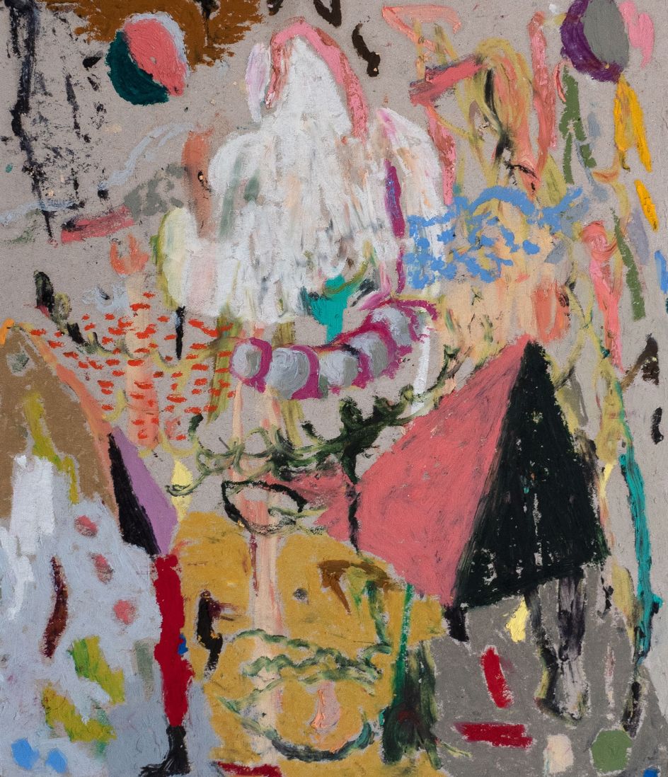 Placing bear traps - dreaming an atlas, Oil pastel on cardboard, 26 x 21cm © Francisco Mendes Moreira