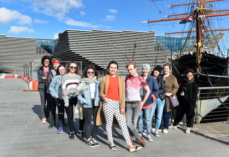 	V&A Dundee's Young People's Collective. Photography by Julie Howden