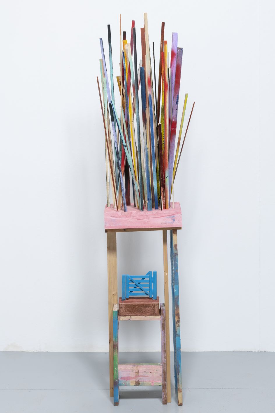 Pine Ridge Lodge, 2019 Softwood, Plaster, Iron Oxide, and Paint 180 x 36 x 21cm