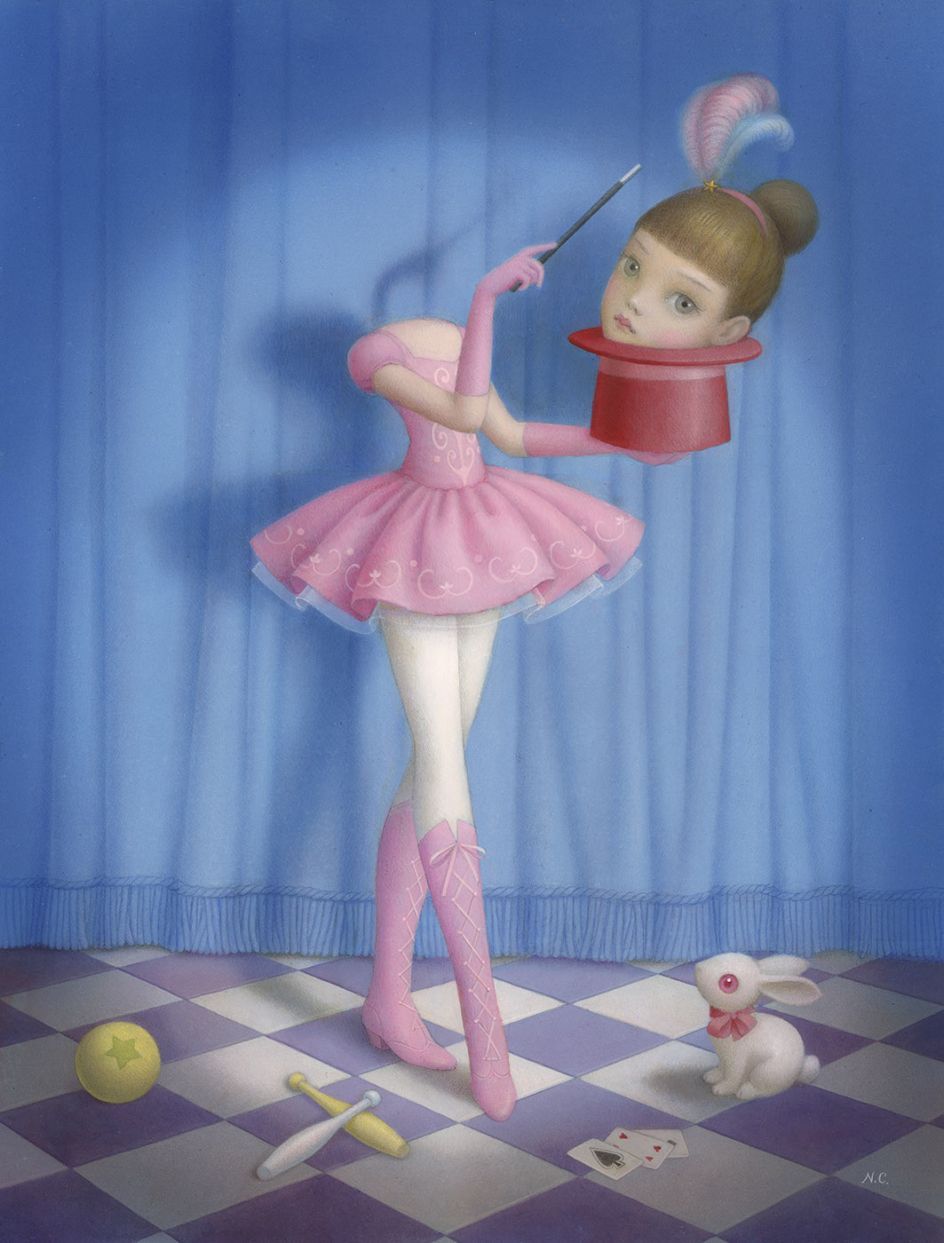 Nicoletta Ceccoli's childlike paintings are a delectable balance