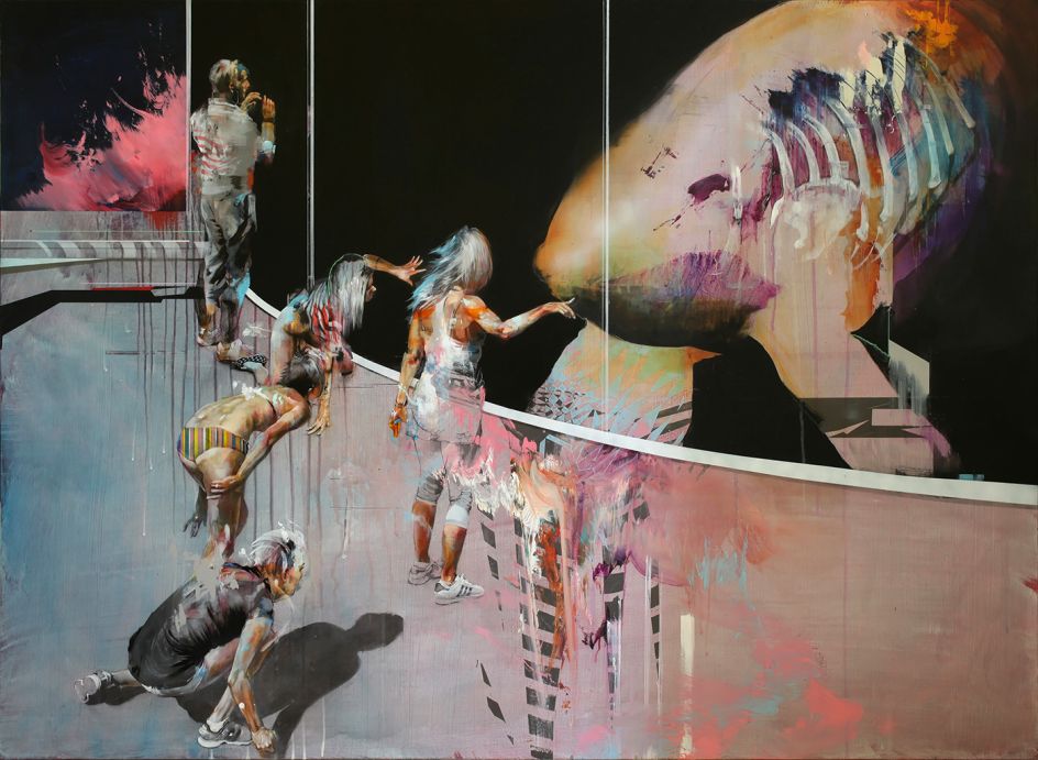 A Group of People Try to Communicate With a New Artificial Whale © Ian Francis