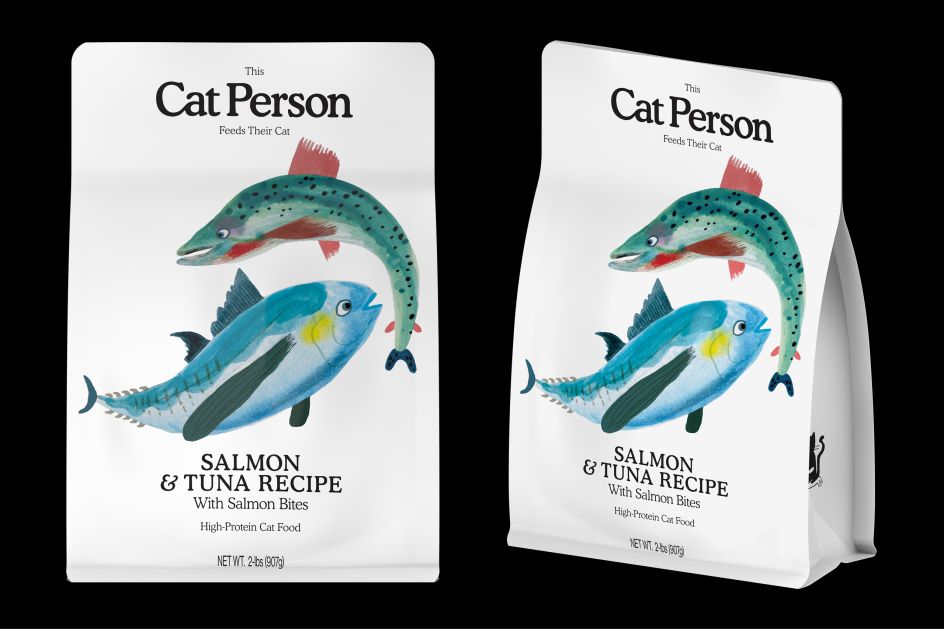 Dry food bag, illustration by Paul Davis